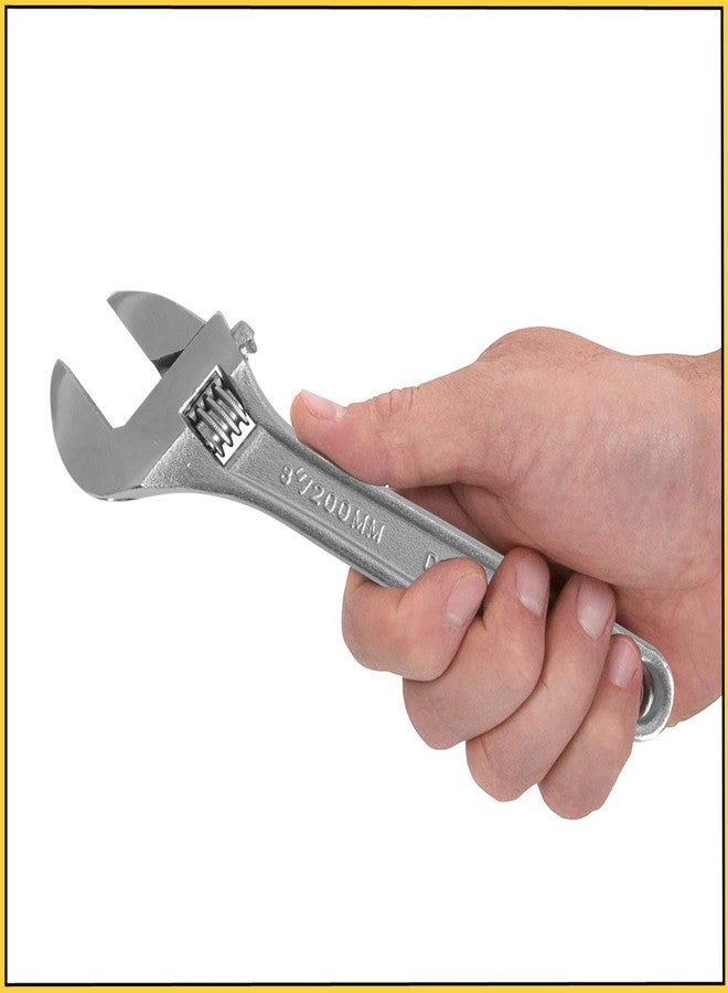 RELY+ Adjustable Wrench 8 Inch 200MM Combination Spanner Pana Alloy Steel Pipe Wrench Set Home Plumbing Tools - Image 3
